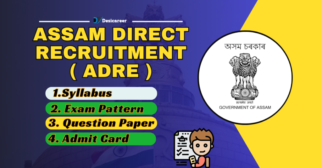 Assam Direct Recruitment Syllabus 2024